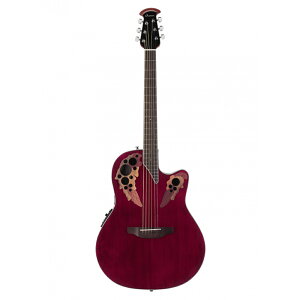 Ovation CE44 Ruby Red Celebrity Elite