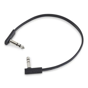 RockBoard by Warwick Flat TRS Cable - 30 cm / 11 13/16 [RBO CAB F TRS 30 BK]