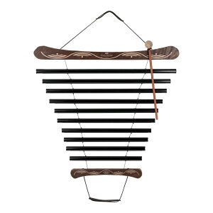 MEINL Sonic Energy Meditation Flow Chime 38 / 95 cm, 432 Hz, 10 Notes, E Minor, Black [MFC10EMIBK]