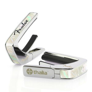 Thalia Capo Fender License Model / White Mother Of Pearl w/Black Spaghetti Logo / Chrome