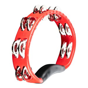 MEINL Headliner Series Handheld ABS Tambourine - Red/HandHeld/Double Row Jingle [HTMT1R]