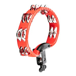 MEINL Headliner Series Mountable ABS Tambourine - Red/Mountable/Double Row Jingle [HTMT2R]