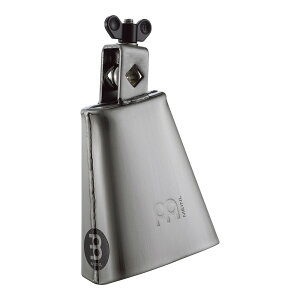 MEINL Chrome & Steel Finish Cowbell, 4 1/2 low pitch - Hand Brushed Steel [STB45L]