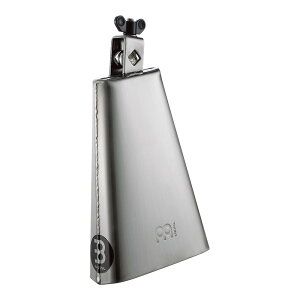 MEINL Chrome & Steel Finish Cowbell, 8" small mouth - Hand Brushed Steel [STB80S]