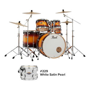 Pearl DECADE MAPLE Ready Set Go DMP825S/C-2CSN #229 White Satin Pearl