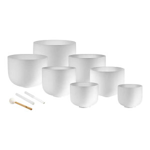 MEINL Sonic Energy 7-piece Crystal Singing Bowl Chakra Set, C, D, E, F, G, A, B [CSBSETCHA]