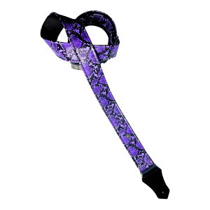 Get'm Get'm Electric Snake 2" Guitar Strap / Purple Snake [00111628]
