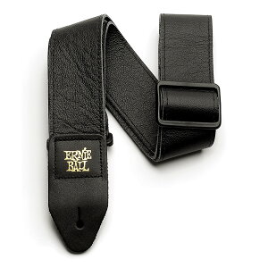 ERNIE BALL #4134 2" Tri-Glide Italian Leather Strap - Black