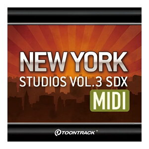 TOONTRACK DRUM MIDI - NEW YORK STUDIOS VOL.3 [���[���[�i]