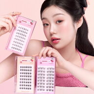 【NO GLUE/新品】キボぴぴラッシュ つけまのりなしですぐ貼るワンタッチフェつけまつげ ナチュラル つけ…