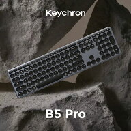 Keychron B5 Pro ウルトラスリム ワイヤレスキーボード_マルチペアリング_フルサイズ_オフィス_テレワー…