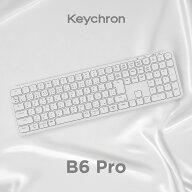 Keychron B6 Pro ウルトラスリム ワイヤレスキーボード_マルチペアリング_フルサイズ_オフィス_テレワー…
