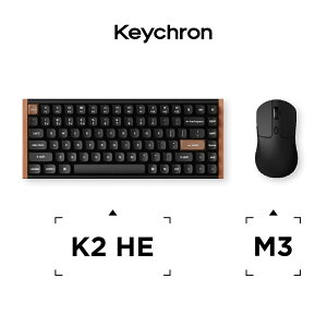 Keychron K2 HE & M3���C�����X�}�E�X�E�G���[�g�o���h���Z�b�g�z��:Special Edition �p��(US) �J���[:�u���b�N �X�C�b�`:Gateron�_�u�����[���E�}�O�l�b�g�X�C�b�` Nebula