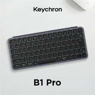 Keychron B1 Pro ウルトラスリム ワイヤレスキーボード_マルチペアリング_75%_オフィス_テレワーク_ロー…