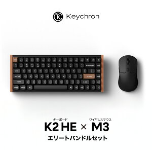 Keychron K2 HE & M3���C�����X�}�E�X�E�G���[�g�o���h���Z�b�g�z��:Special Edition �p��(US) �J���[:�u���b�N �X�C�b�`:Gateron�_�u�����[���E�}�O�l�b�g�X�C�b�` Nebula