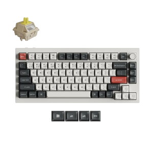 Keychron Q1 Ultra 8K ���C�����X�J�X�^�����J�j�J���L�[�{�[�h_�}���`�y�A�����O_75%_�Q�[�~���O_�I�t�B�X_�e�����[�N_����L�[�{�[�h_ZMK/VIA_�z�b�g�X���b�v_�K�X�P�b�g�\��_macOS_Windows_iOS_Android_Lin