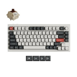 Keychron Q1 Ultra 8K ���C�����X�J�X�^�����J�j�J���L�[�{�[�h_�}���`�y�A�����O_75%_�Q�[�~���O_�I�t�B�X_�e�����[�N_����L�[�{�[�h_ZMK/VIA_�z�b�g�X���b�v_�K�X�P�b�g�\��_macOS_Windows_iOS_Android_Lin