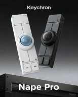 Keychron Nape Pro ワイヤレストラックボールマウス_マルチペアリング_オフィス_テレワーク_左手デバイス…