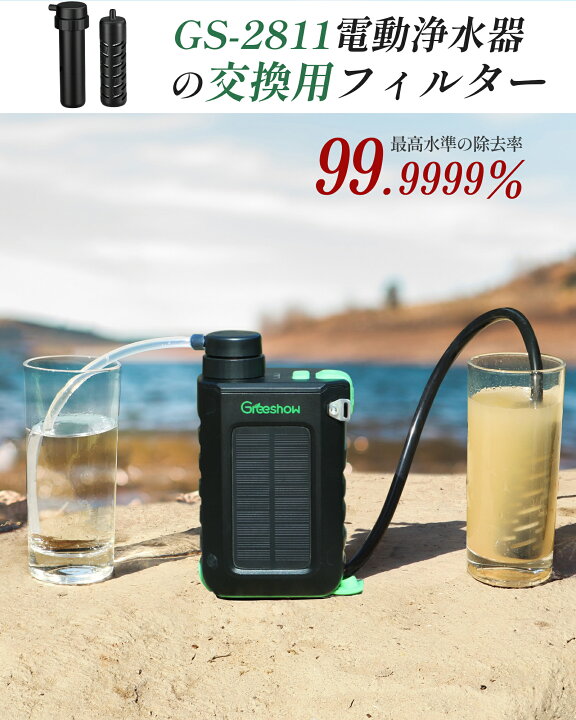 楽天市場】Greeshow GS-2811 GS-2809 電動浄水器 カートリッジ 交換用 