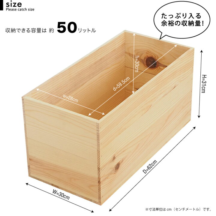 楽天市場】『木箱 MB20KN/取手なし(赤松 パイン材)』国産無垢材 りんご 
