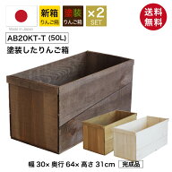 塗装付りんご箱 （新箱 20kgサイズ） 【2箱セット】 AB20KT りんご箱 単品 箱 木製 ボックス 木製収納ボ…