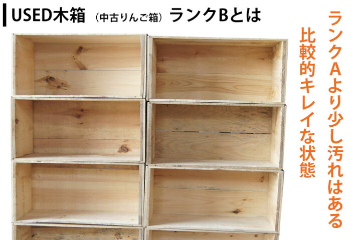 楽天市場】USED木箱 B (中古りんご箱 20kgサイズ)ランクB【単品 
