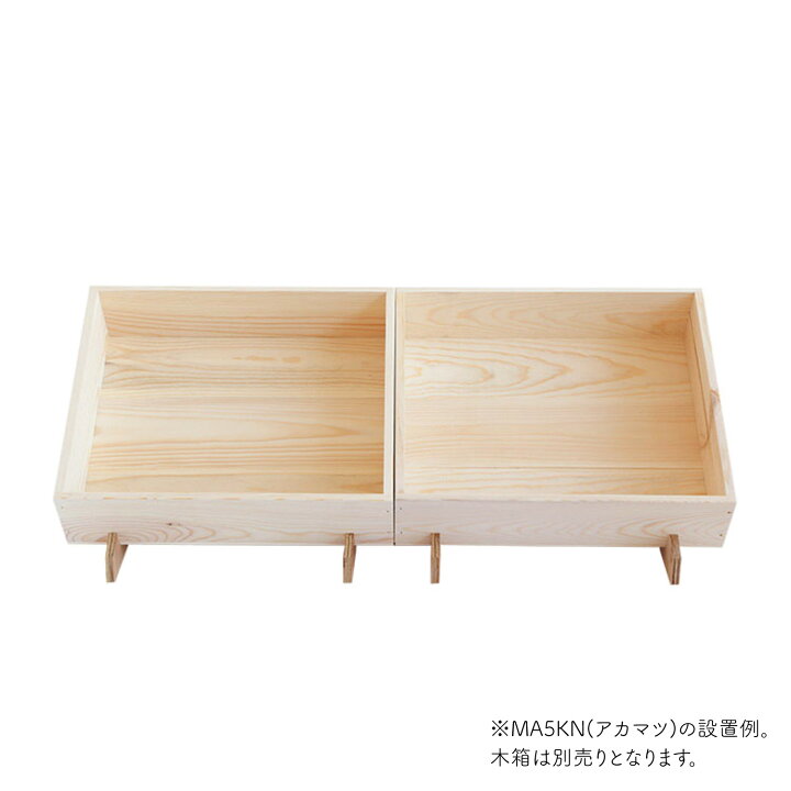 楽天市場】マルシェ平台用傾斜台［2列1段タイプ・無塗装］単品 (※木箱 