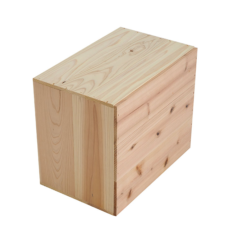 楽天市場】木箱 SA15KN【取手なし】単品 国産美し杉無垢材 りんご箱