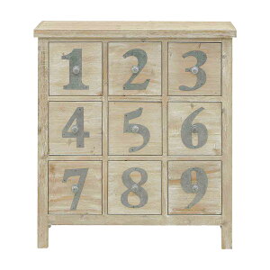 チェスト 木製 完成品 幅75 75cm アンティーク おしゃれ ヴィンテージ加工 数字 英語 ローマ字 飾り棚 デザインチェスト ABC 123 古い 古風 外国風 飾り棚 リビングチェスト 脚付きチェスト