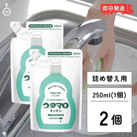 ウタマロ キッチン 詰替 250ml ×2 東邦 キッチン用 洗剤 クリーナー ガンコな油汚れ ガンコ 手肌 油汚れ やさしい さわやかなグリーンハーブの香りさわやか グリーンハーブ 詰め替え用 詰め替え