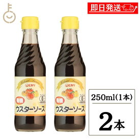 【6/1限定！ポイント5倍 最大2000円OFF】 光食品 有機 ウスターソース 250ml 2個 ヒカリ 有機JAS ウスター ソース オーガニック 無添加 まとめ買い 有機JAS認定 有機野菜 果実 無添加ウスターソース ヒカリウスターソース まとめ買い 送料無料 父の日 早割