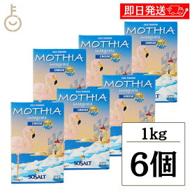 【レビュー投稿で500円OFFクーポン】 モティア サーレ インテグラーレ グロッソ 1kg 6個 塩 食塩 しお ソルト salt SALT 海塩 食品 無精製 グロッソタイプ 粗粒タイプ 粗粒 料理 天然塩 天然 ミネラル パスタ 野菜 スープ 煮込み お料理の下準備 イタリア ランキング 福袋