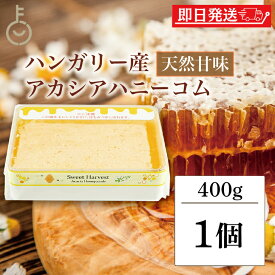 【18日限定！最大300円OFF】 スイートハーベスト 豊産業 アカシアハニーコム 400g 巣蜜 コムハニー アカシア はちみつ ハチミツ honey アカシア蜂蜜 トースト パン パンケーキ ケーキ アイスクリー ヨーグルト チーズ 朝食 食品 ハンガリー産 ハンガリー お中元2025
