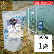 【マラソン限定特価】 ゲランドの塩 塩 天日塩 微粒 600g エクストラファン 調味料 食塩 セルマランドゲ…