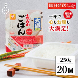 【マラソン限定！最大2000円OFF】 東洋水産 マルちゃん あったかごはん大盛 250g 20個 パックごはん レトルトご飯 ごはん パック レトルト 備蓄 災害 非常食 保存食 ランキング 業務用 大容量 送料無料2026 ポイント消化 福袋