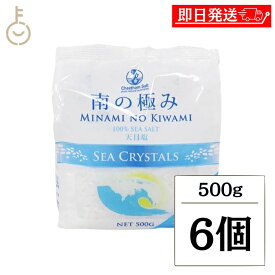【レビュー投稿で500円OFFクーポン】 南の極み シークリスタル 大粒 500g 6個 調味料 塩 しお 天日結晶 天日塩 海水 食品 料理 パスタ 塩漬 保存食 バスソルト オーストラリア ランキング 業務用 大容量 送料無料 ポイント消化 福袋 父の日 早割 送料無料