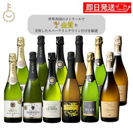 【マラソン限定！最大2000円OFF】 金賞受賞 スパークリングワイン 6種 アソートセット 750ml 12本 飲み比べ 辛口 中甘口 白 発泡 フランス スペイン イタリア オーストラリア ギフト 詰め合わせ まとめ買い ランキング 泡 ワイン セット 送料無料 専門家厳選 豪華 福袋