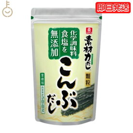 【スーパーSALE限定10%OFF！】 理研 リケン 素材力 こんぶだし 顆粒 業務用 500g 昆布 昆布だし こんぶ こんぶだし 出汁 だし 和風だしの素 和風 だしの素 出汁の素 素 化学調味料 食塩不使用 顆粒タイプ 調味料 料理 簡単 送料無料 父の日 早割