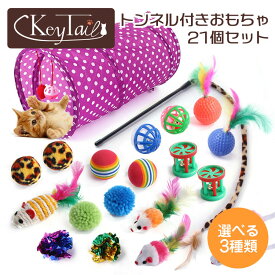 おもちゃ 鈴 ボール ねずみ 羽 シャカシャカ ねこじゃらし 猫用品 ペット用品 猫おもちゃ ボール ねずみ 羽 ねこじゃらし 猫のおもちゃ バラエティパック 福袋 猫用おもちゃセット 21個入り トンネル付き 運動不足解消