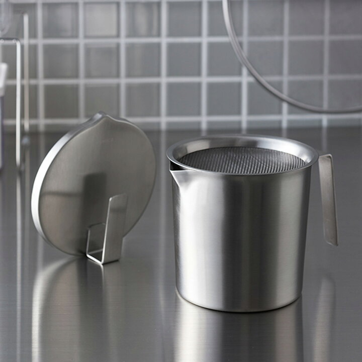 楽天市場 Keyuca公式店 ケユカ Lidest オイルポット Ii シンプル ステンレス オイル オシャレ 油こし器 油 キッチン用品 フィルター 油ろ過器 油濾過器 油処理 台所用品 取っ手付き 持ち手付き ポット 油ポット 油処理用品 油こし おすすめ 油濾し 揚げ物 油入れ