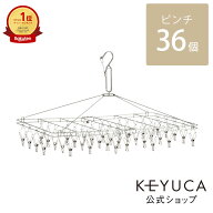 【KEYUCA公式店】ケユカ AST 絡まりにくいステンレスピンチハンガー36個付き[洗濯用品 物干し 洗濯ばさみ…