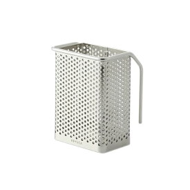 【KEYUCA公式店】ケユカ colva カトラリーポケットS[ステンレス キッチン用品 水切りかご 水切りラック 無地 シンプル シルバー 水切りカゴ 水切り カトラリーポケット はし 箸立て カトラリー キッチンツール ツールスタンド 台所用品 キッチン 食器カゴ 食器かご 箸たて]