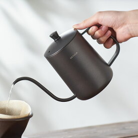 【KEYUCA公式店】ケユカ DENK ドリップポット 550ml[コーヒードリップポット ステンレス 細口 ポット コーヒーポット 約3杯分 おしゃれ オシャレ シンプル 引越し祝い ギフト コーヒー ケトル ステンレスケトル コーヒーケトル コーヒー器具 ハンドドリップ ドリップケトル]