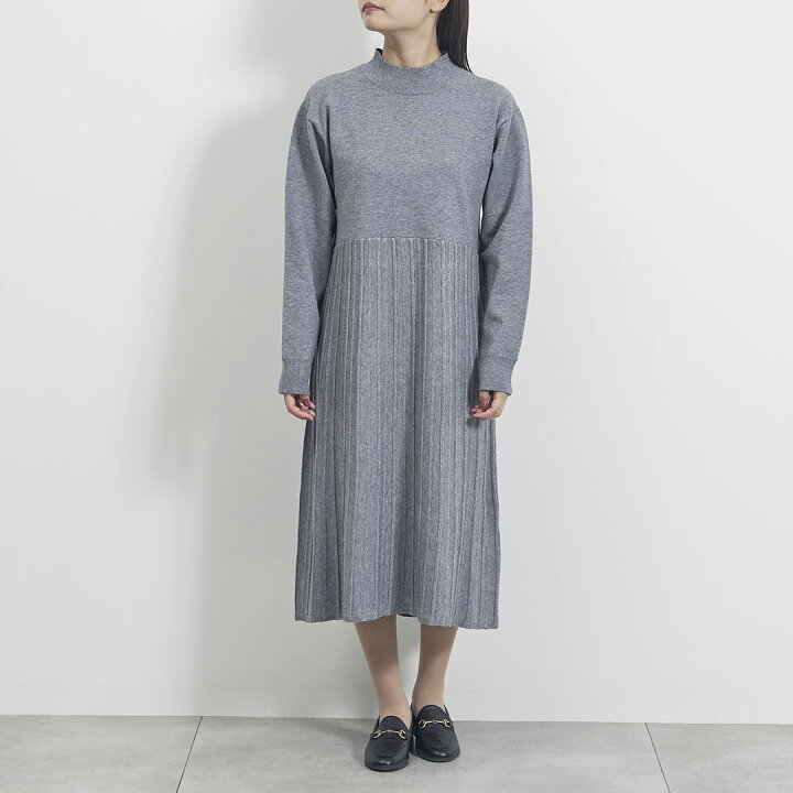 楽天市場】【KEYUCA公式店】ケユカ ラメプリーツ切替ニットワンピース  