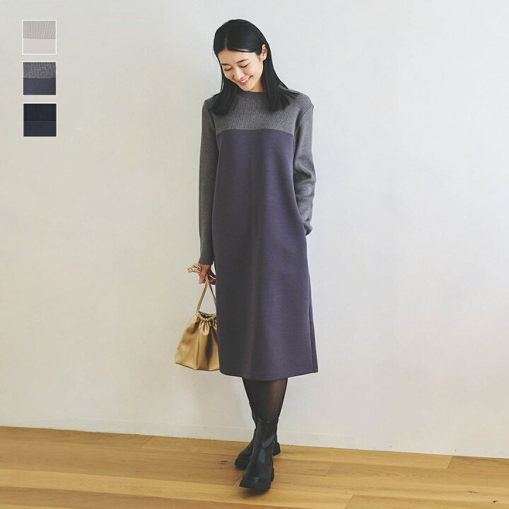 楽天市場】【KEYUCA公式店】ケユカ リブニットコンビワンピース  