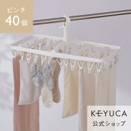 【KEYUCA公式店】ケユカ AST 立ててしまえるピンチハンガー 40個付き[洗濯用品 物干し 洗濯ばさみ 洗濯物…