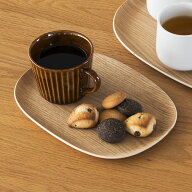 【KEYUCA公式店】ケユカ 滑りにくい角丸木目トレイ 21×15cm [木製 お盆 天然木 ランチョン ランチ ディ…