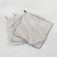【KEYUCA(ケユカ)公式店】抗菌防臭マイクロファイバークロス 3枚セット グレー 約30×30cm [台拭き キッ…