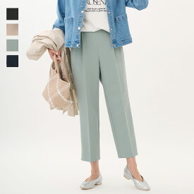 【KEYUCA公式店】ケユカ 【すごナノ撥水】テーパードパンツ[レディース ボトムス 秋 冬 パンツ テーパード 防汚 撥水 定番 美脚 ストレッチ タック 新色 おしゃれ 30代 40代 50代 洗える ウォッシャブル 通販]