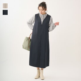 【KEYUCA公式店】ケユカ ハートネックジャンパースカート[レディース ボトムス スカート ジャンパースカート ハートネック 上品 大人 春 おしゃれ 30代 40代 50代 洗える ウォッシャブル 通販]